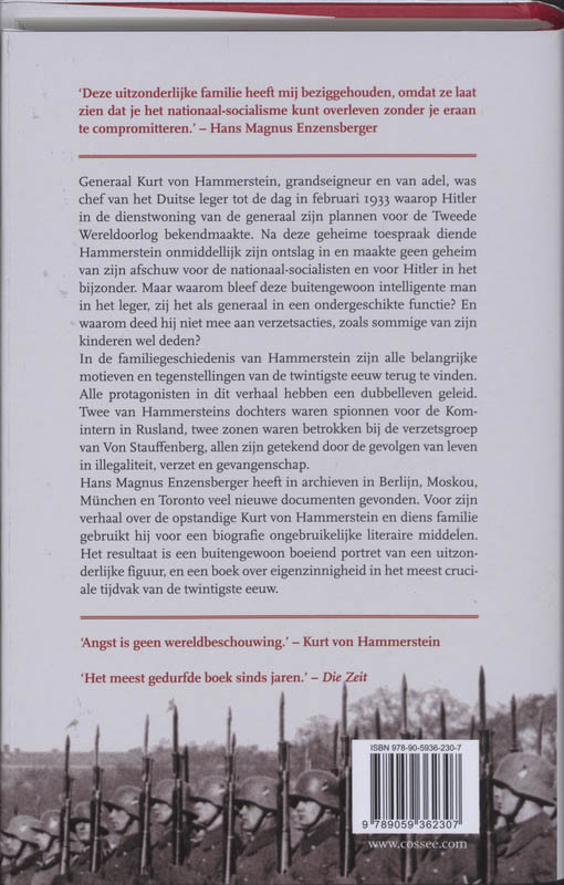 De eigenzinnigheid van Hammerstein achterkant
