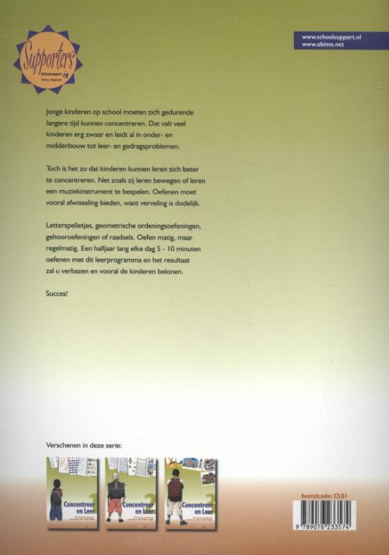 Concentreer en leer 1 achterkant