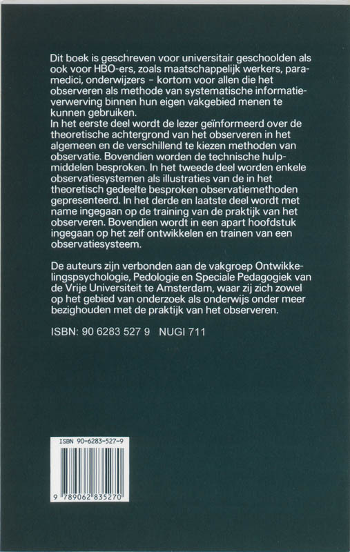 Leren observeren achterkant