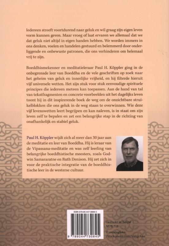 Boeddha´s levenswetten achterkant