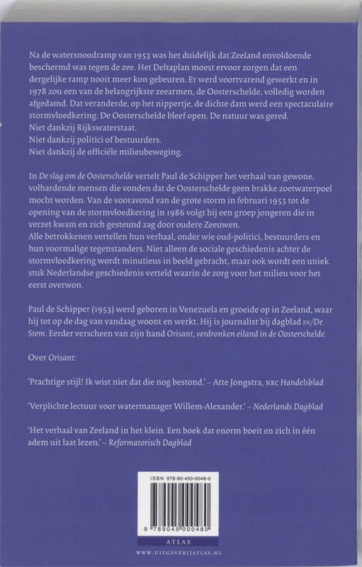 De slag om de Oosterschelde achterkant