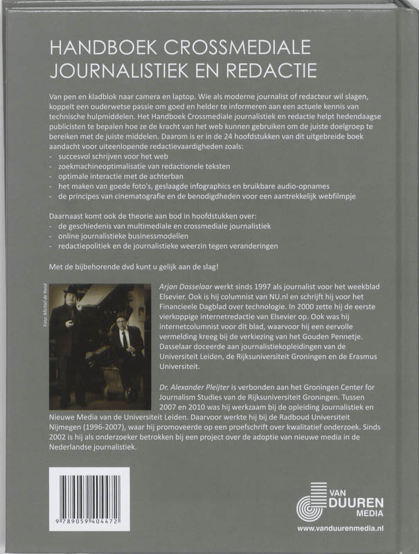 Handboek Crossmediale Journalistiek & Redactie achterkant