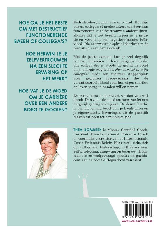 Hoe overleef ik mijn collega's? achterkant