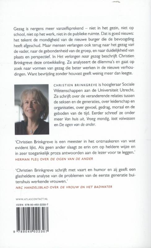 Het verlangen naar gezag achterkant