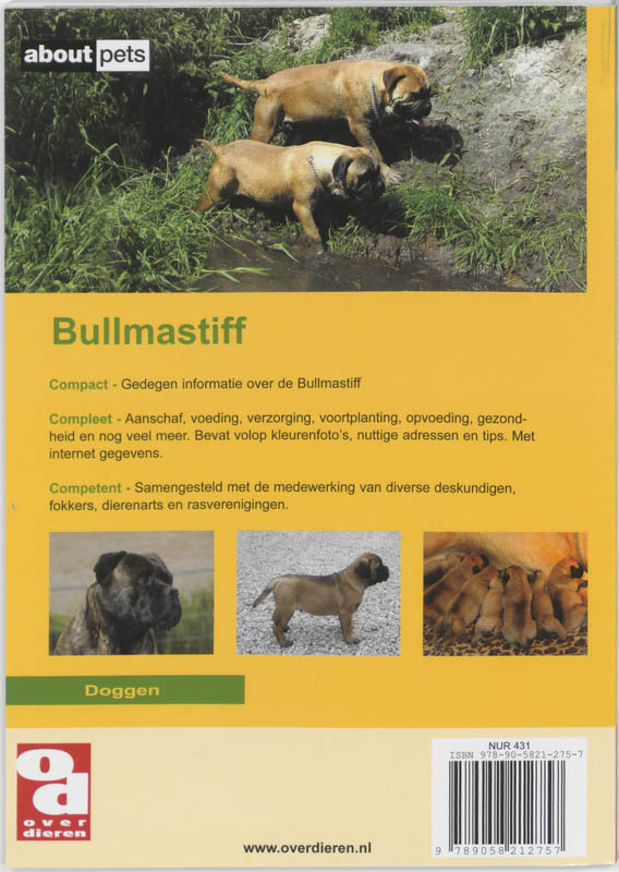 Over Dieren - Bullmastiff achterkant