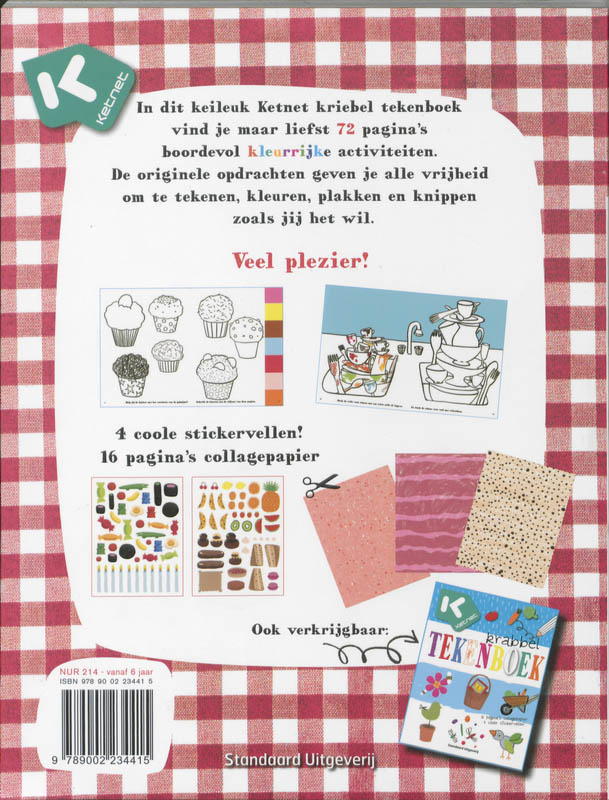 Ketnet Kriebel tekenboek / Ketnet achterkant