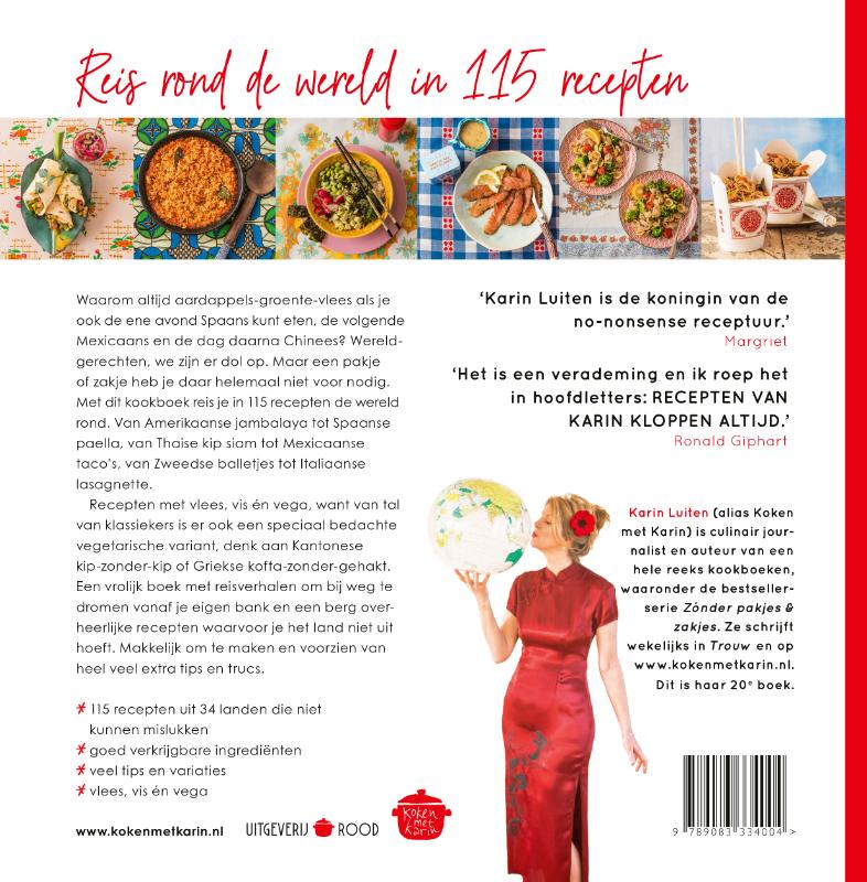 Wereldgerechten zónder pakjes & zakjes / Koken met Karin achterkant