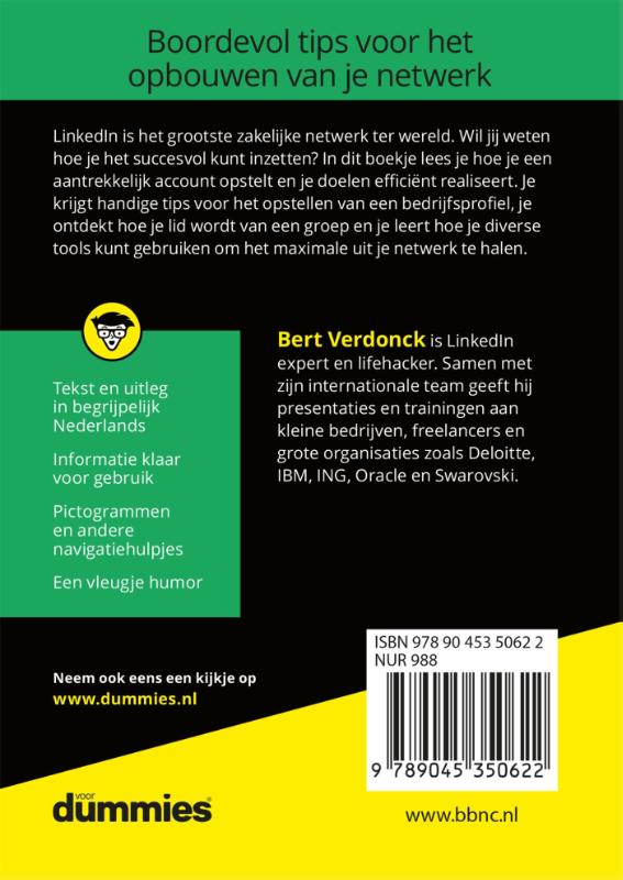De kleine LinkedIn voor dummies, 2e editie / Voor Dummies achterkant