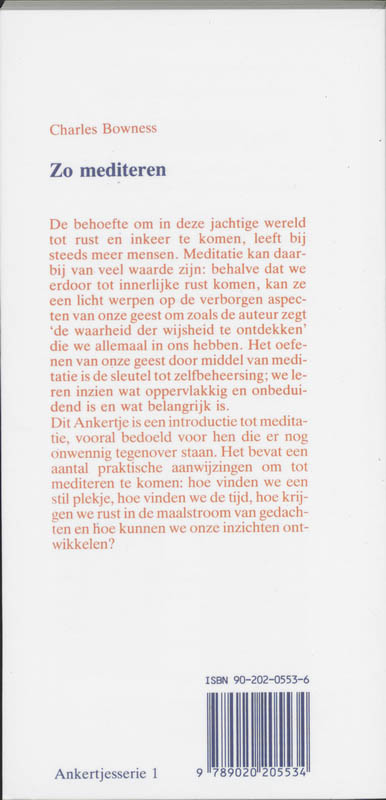 Zo mediteren / Ankertjes / 1 achterkant