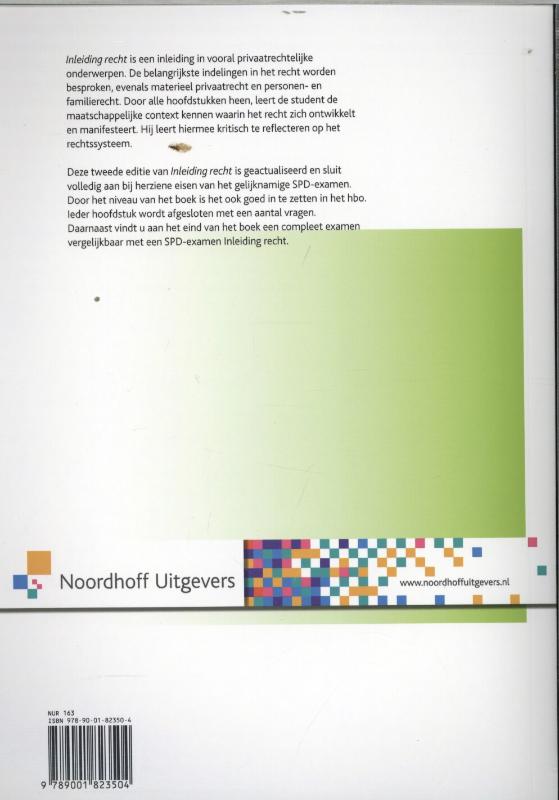 Inleiding recht achterkant