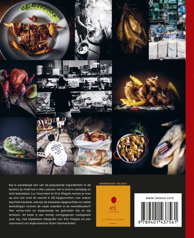 Kip / Op het menu achterkant