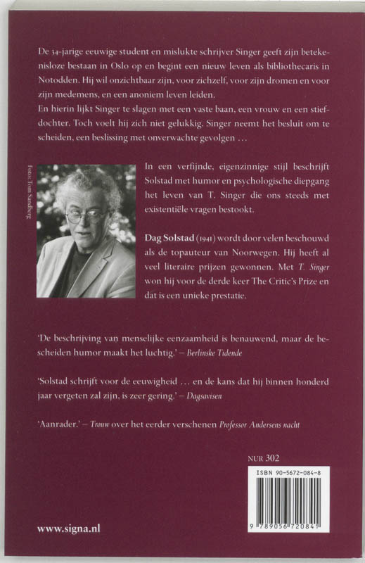 T. Singer achterkant