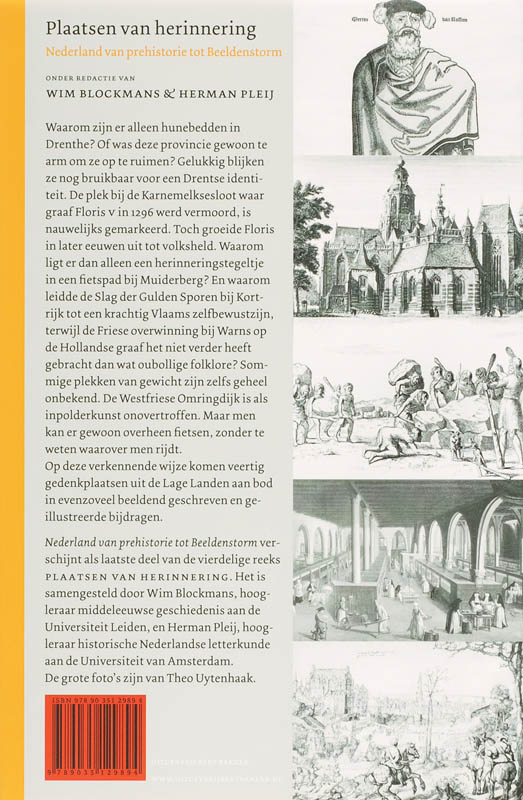 Plaatsen Van Herinnering / Nederland Van Prehistorie Tot Beeldenstorm achterkant