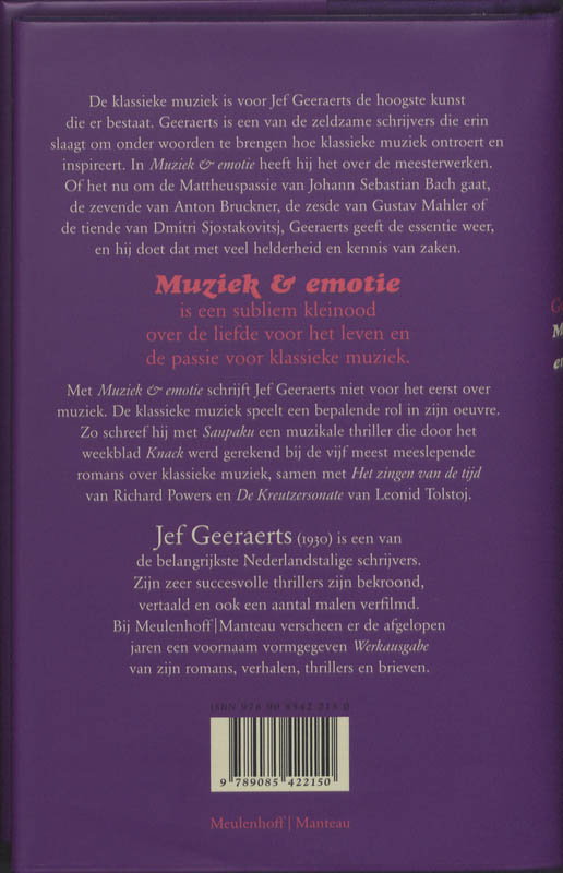 Muziek & Emotie achterkant