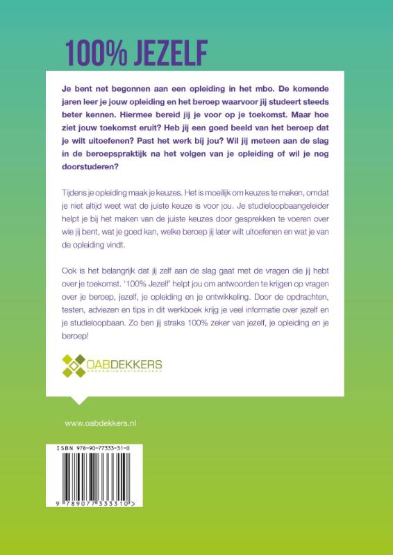 100% Jezelf achterkant