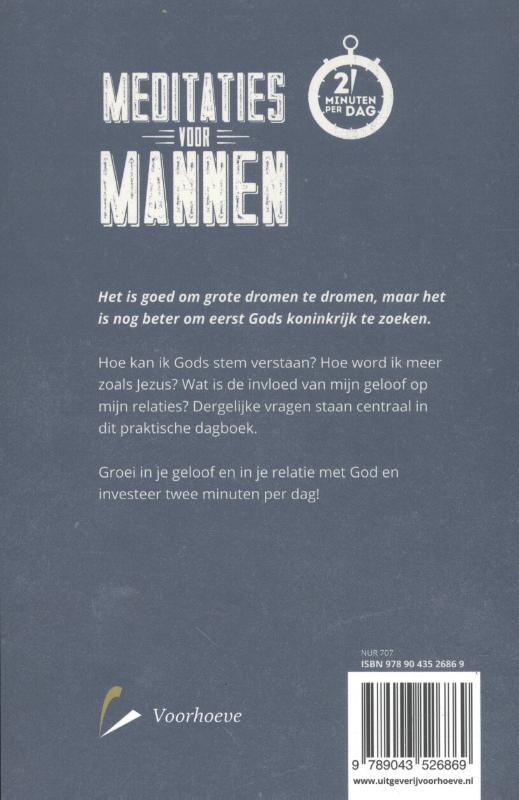 Meditaties voor mannen achterkant