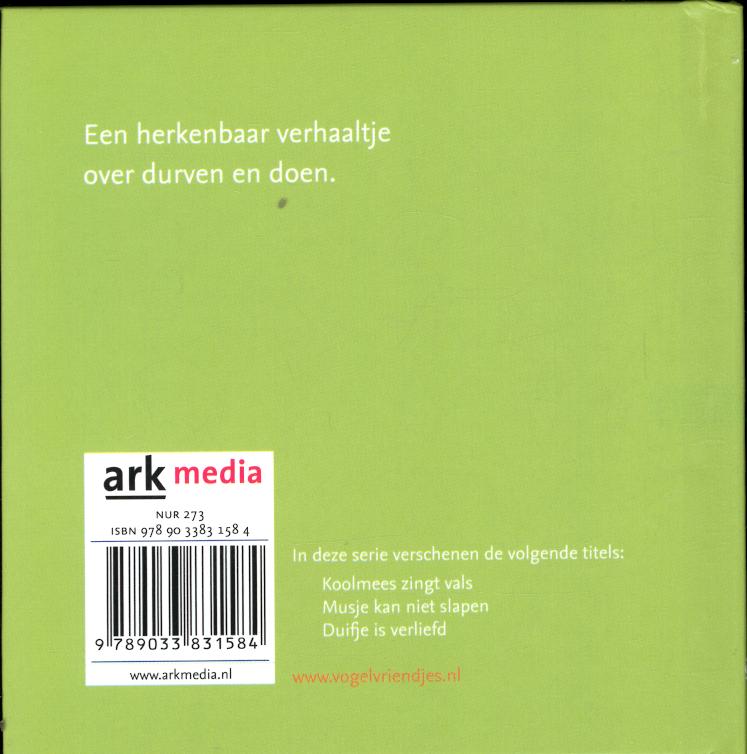 Merel durft niet achterkant