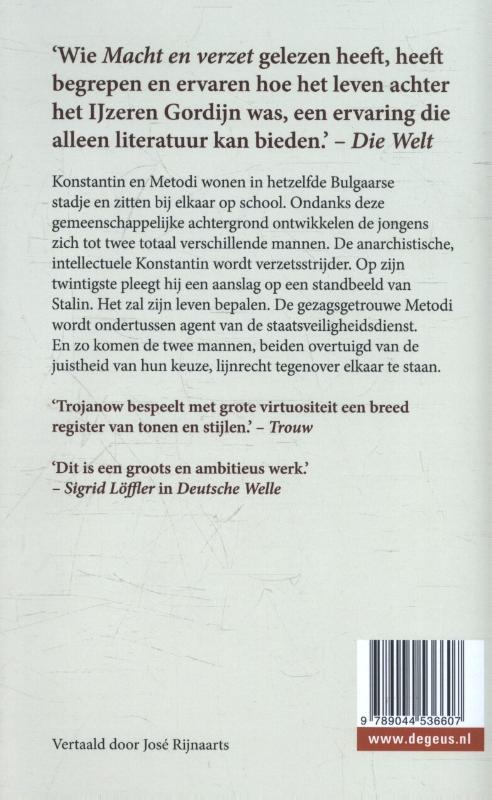 Macht en verzet achterkant