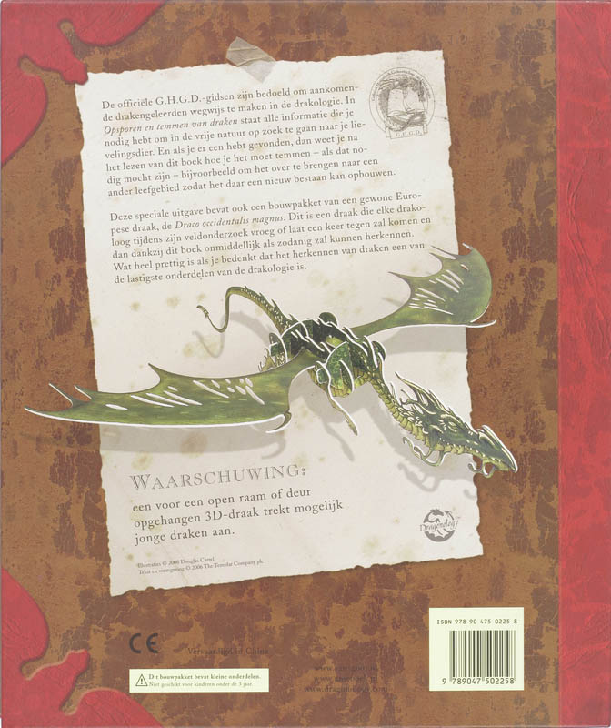 Drakologiepakket Met 3D Drakenmobile achterkant