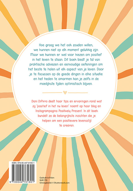 Elke dag positief in het leven achterkant