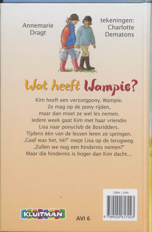 Wat heeft Wampie? / Klavertje vier-serie achterkant
