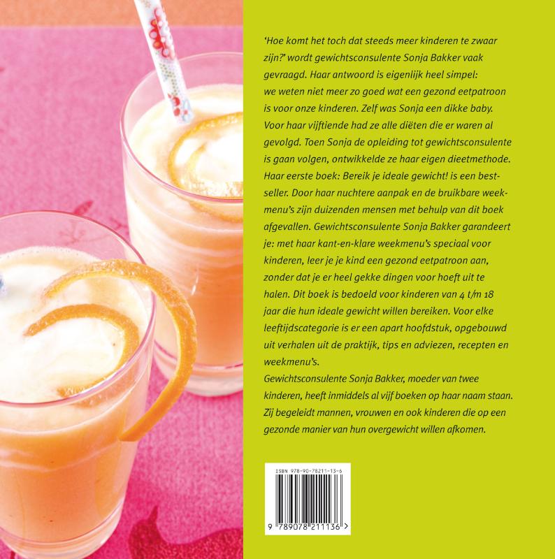 Bereik je ideale gewicht voor kinderen en tieners! achterkant