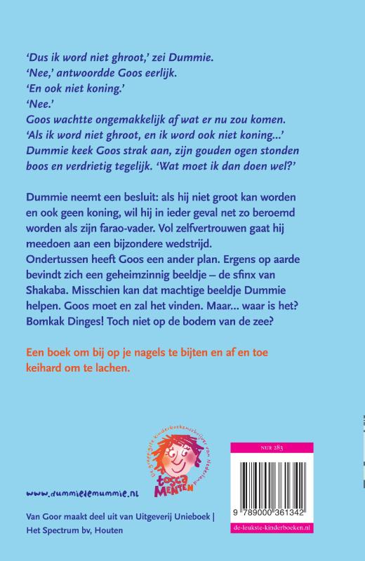 Dummie de mummie en de sfinx van Shakaba / Dummie de mummie / 3 achterkant