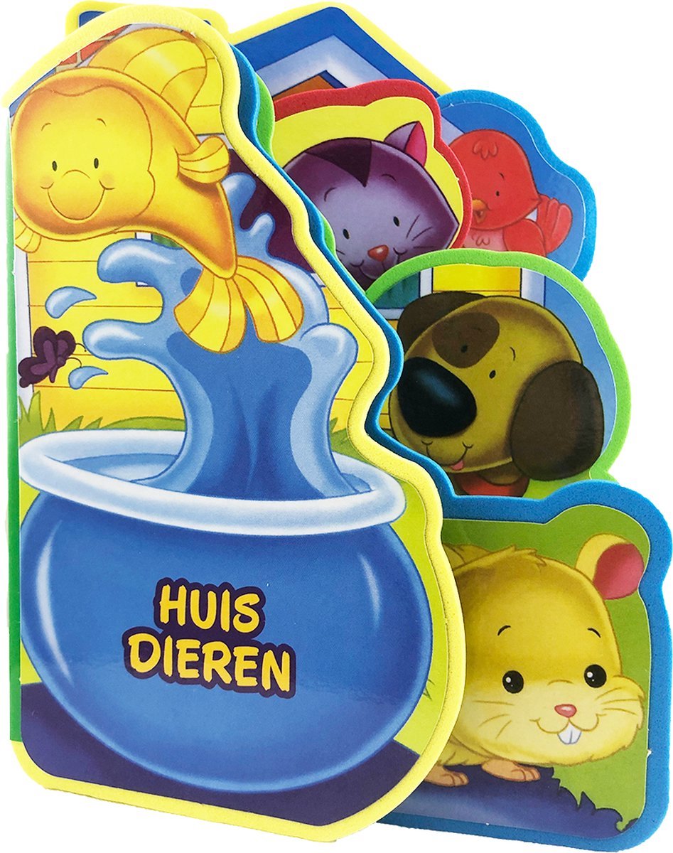 Baby's foamboek - Huisdieren - Zacht boekje voor de kleine handjes