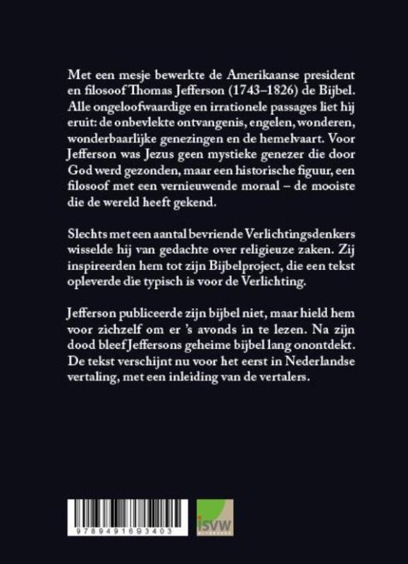 Jefferson-bijbel achterkant
