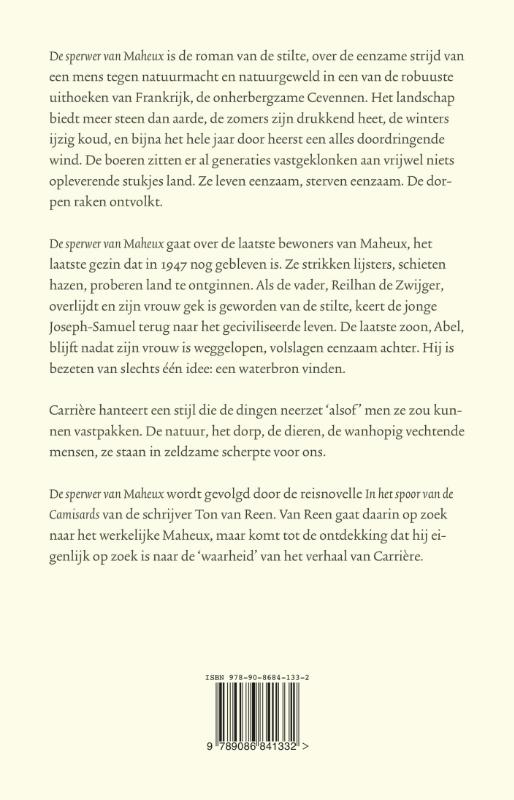 De sperwer van Maheux achterkant