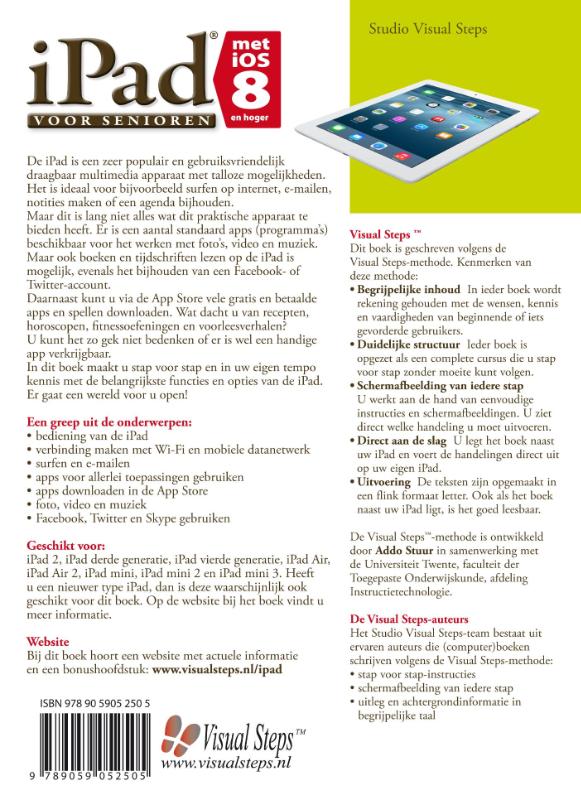 iPad voor senioren met iOS 8 achterkant