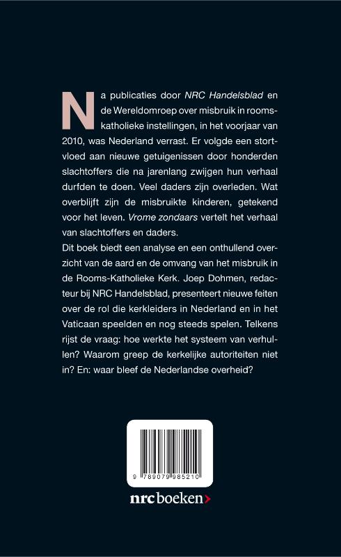 Vrome zondaars achterkant