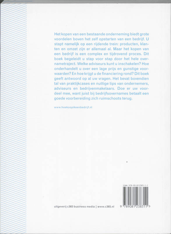 Hoe koop ik een bedrijf? achterkant