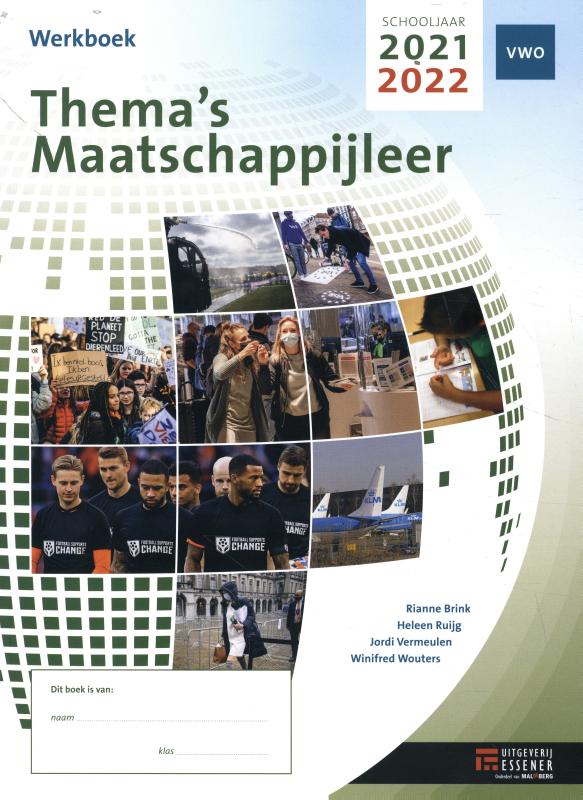 Thema's Maatschappijleer VWO 2021-2022 werkboek