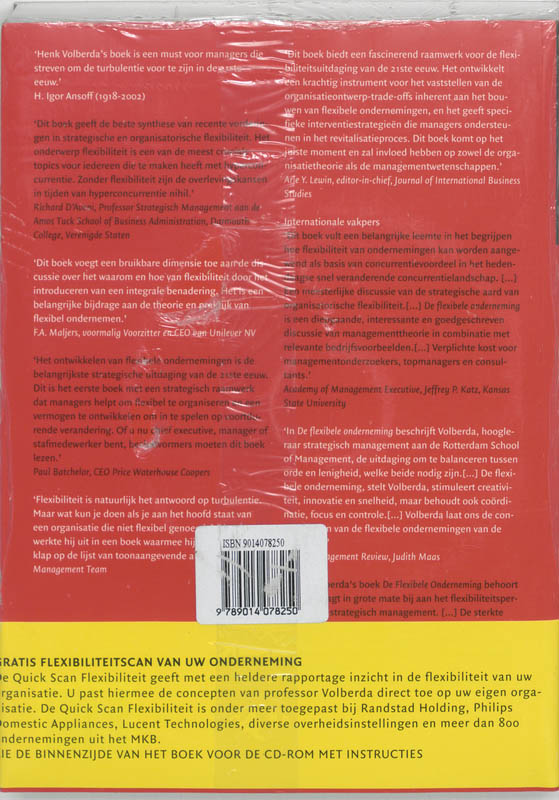 De flexibele onderneming achterkant