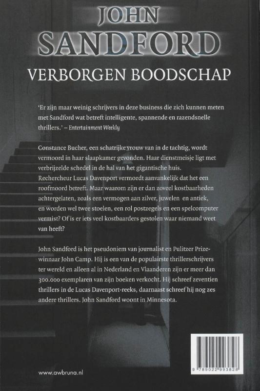 Verborgen boodschap / Lucas Davenport / 21 achterkant