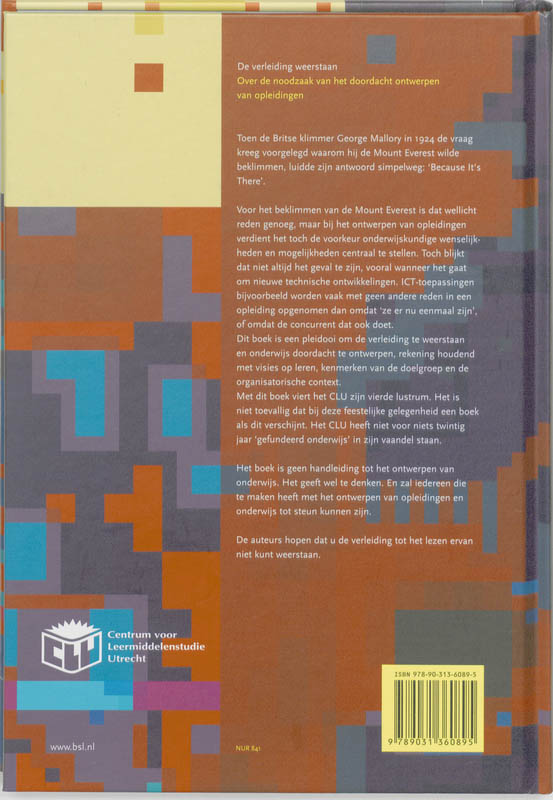 Docentenreeks  -   De verleiding weerstaan achterkant