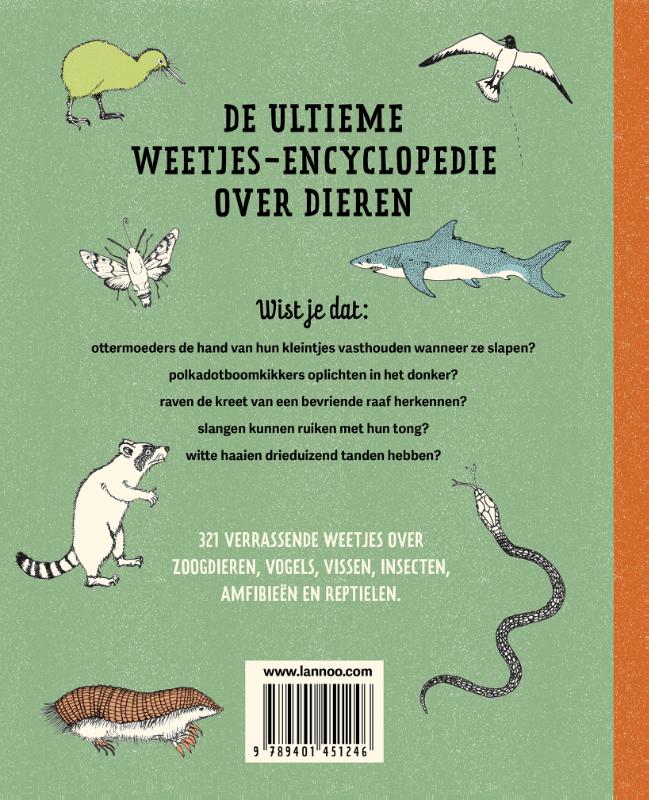 321 superslimme dingen die je moet weten over dieren / 321 - de leukste weetjesboeken achterkant