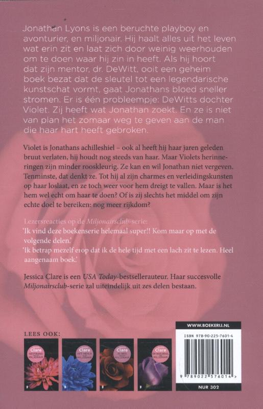 De romantische miljonair / Miljonairsclub / 5 achterkant