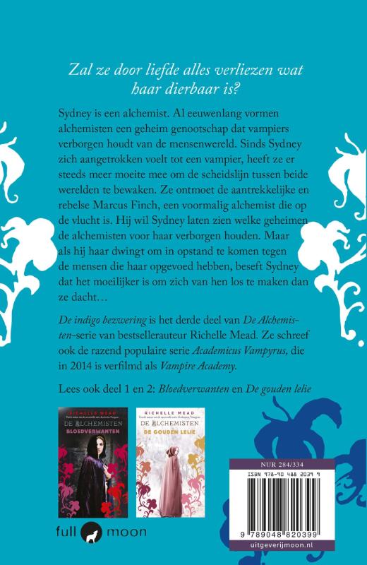 De indigo bezwering / De alchemisten / 3 achterkant
