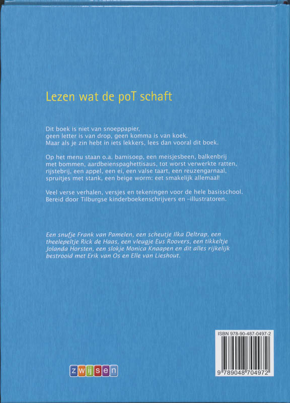 Lezen Wat De Pot Schaft achterkant