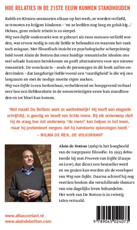 Weg van liefde achterkant