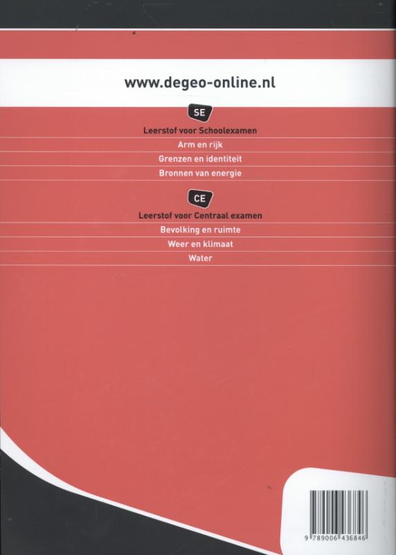 Bronnen van energie / 3/4 vmbo-kgt / Werkboek / De Geo achterkant
