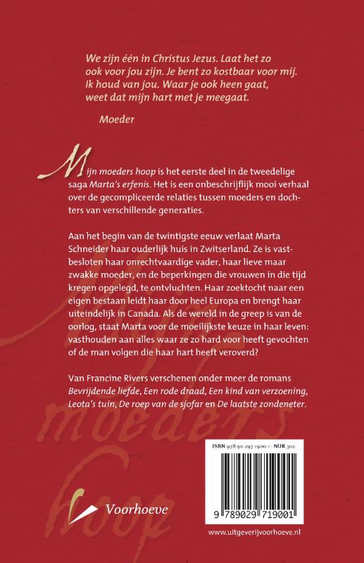 Mijn moeders hoop achterkant