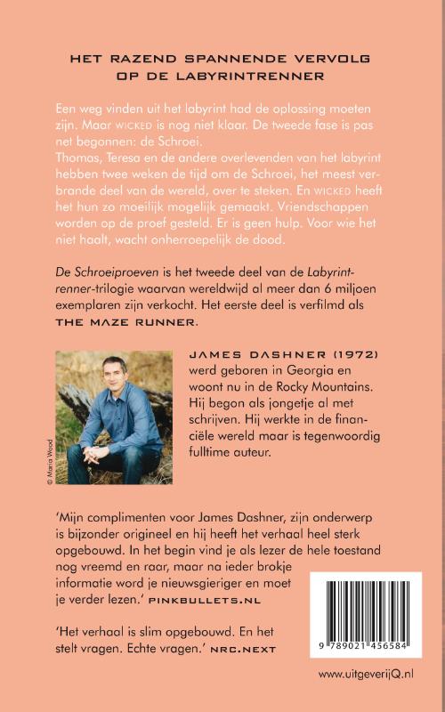 De schroeiproeven / De Labyrintrenner achterkant