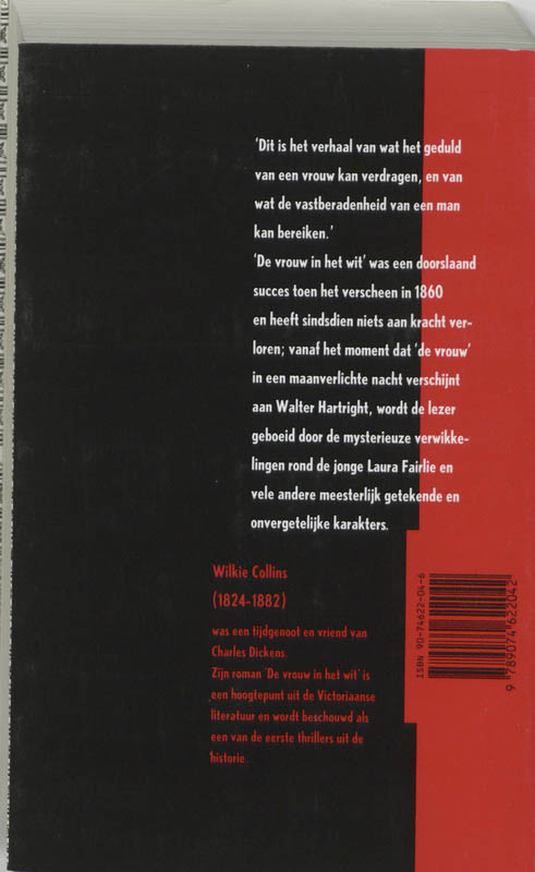 De vrouw in het wit achterkant