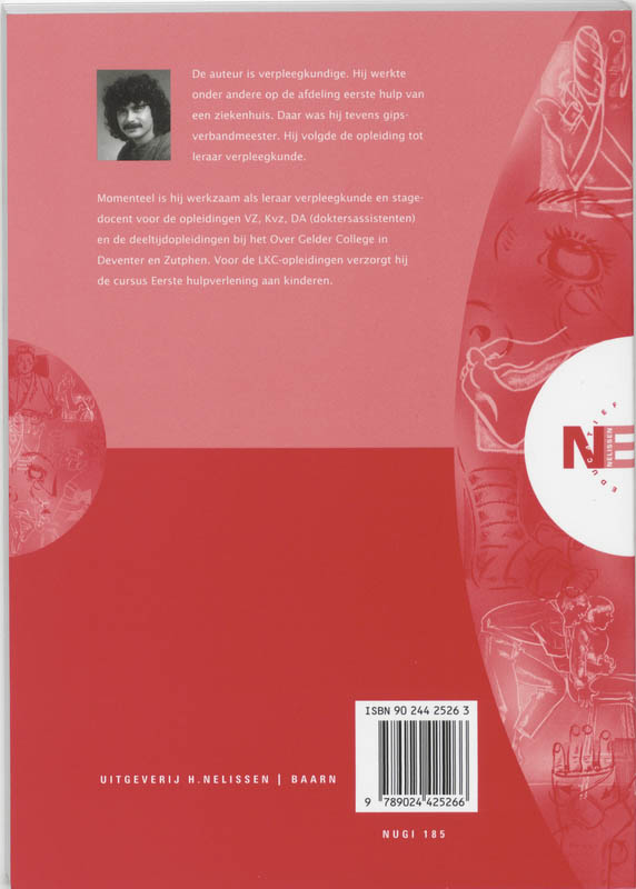 Eerste hulp bij ongelukken en ziekteverschijnselen bij kinderen / Nelissen educatief achterkant