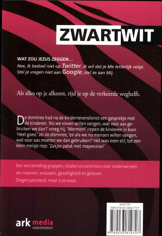 Zwart wit achterkant
