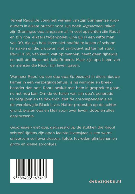 Gesprekken met opa achterkant