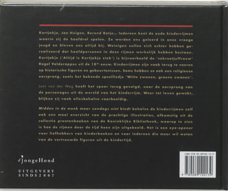 Midden In De Week Maar Zondags Niet achterkant